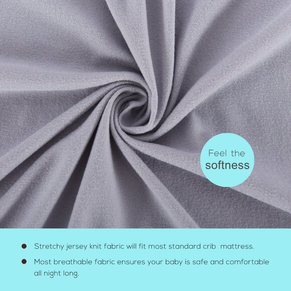 NEW 2pc Pack Stretchy Knitted Crib Sheet - Picture 5 of 8